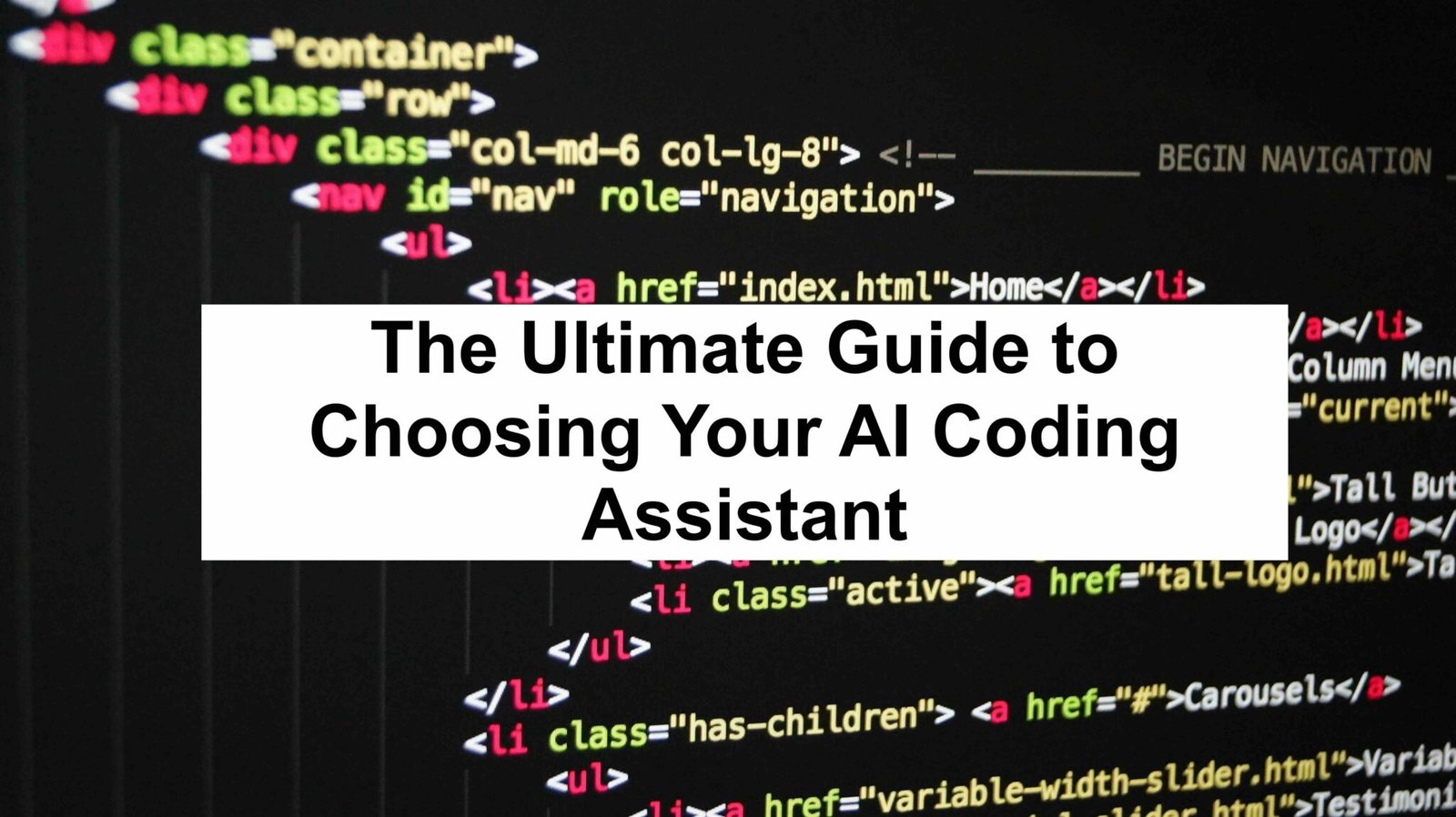 The Ultimate Guide to Choosing Your AI Coding Assistant - The Right GPT ...